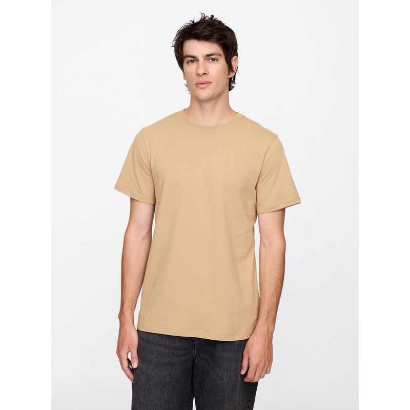 GAP - Polera Hombre Crewneck V25 Manga Corta Café Gap