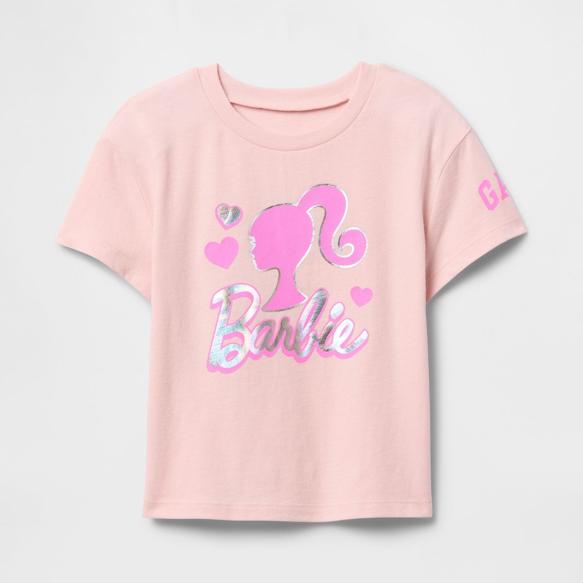 GAP - Polera Toddler Niña Barbie Manga Corta Rosado Gap
