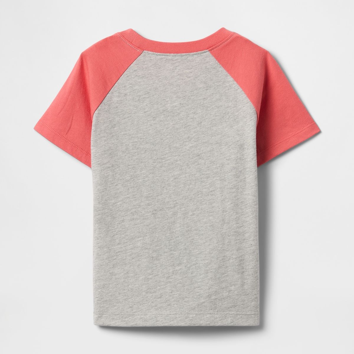 GAP - Polera Toddler Niño Gap Logo Raglan Manga Corta Gris