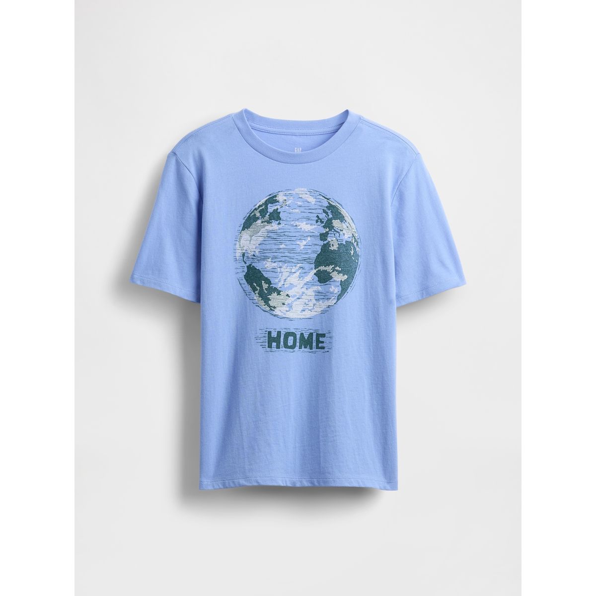 GAP - Polera Niño Earth Manga Corta Azul Gap