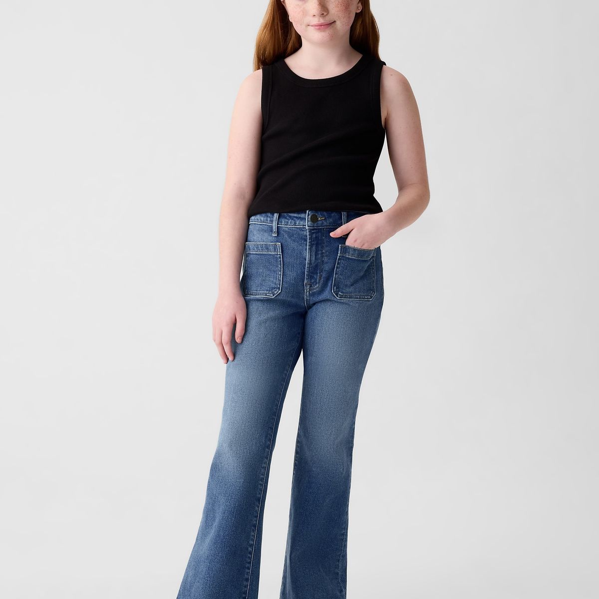 GAP - Jeans Niña Gap Flare 70S Azul