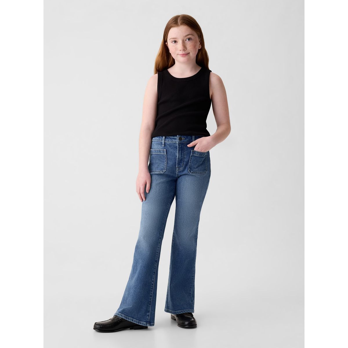 GAP - Jeans Niña Gap Flare 70S Azul