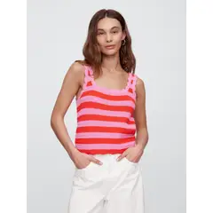 GAP - Polera Mujer Sweater Sin Manga Rosado