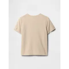 GAP - Polera Toddler Niño Logo Gráfica Manga Corta Beige