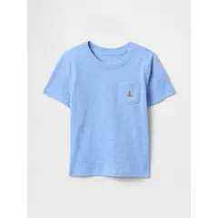 GAP - Polera Toddler Niño Brannan Pocket Manga Corta Azul