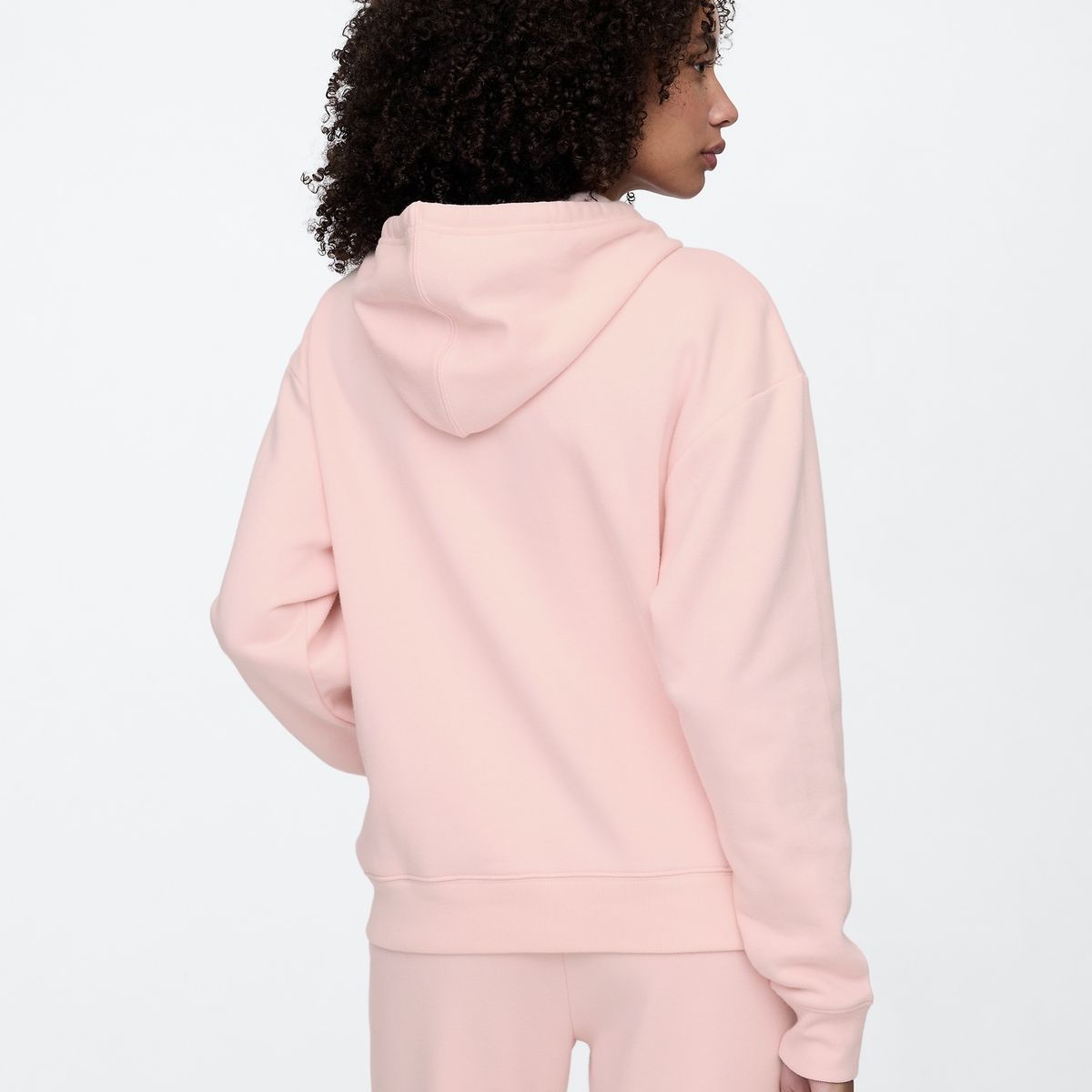 GAP - Polerón Mujer Logo V25 Con Cierre Rosado Gap