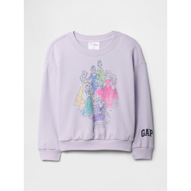 GAP - Polerón Toddler Niña Disney Princess Sin Cierre Lila Gap