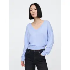 GAP - Sweater Mujer Lightweight Cashsoft Azul