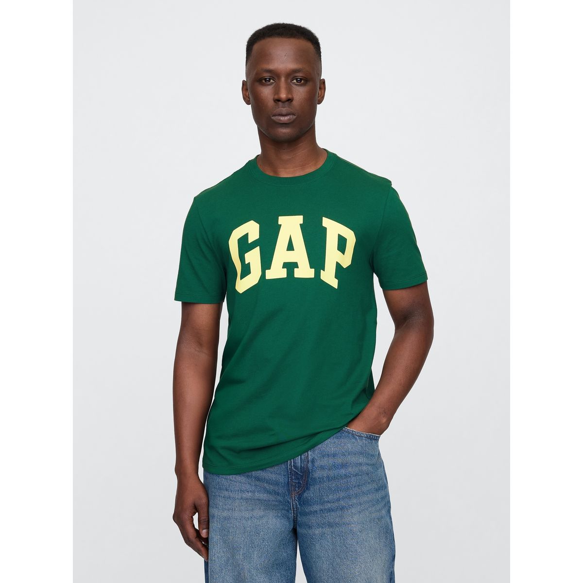 GAP - Polera Hombre Logo V25 Manga Corta Verde Gap