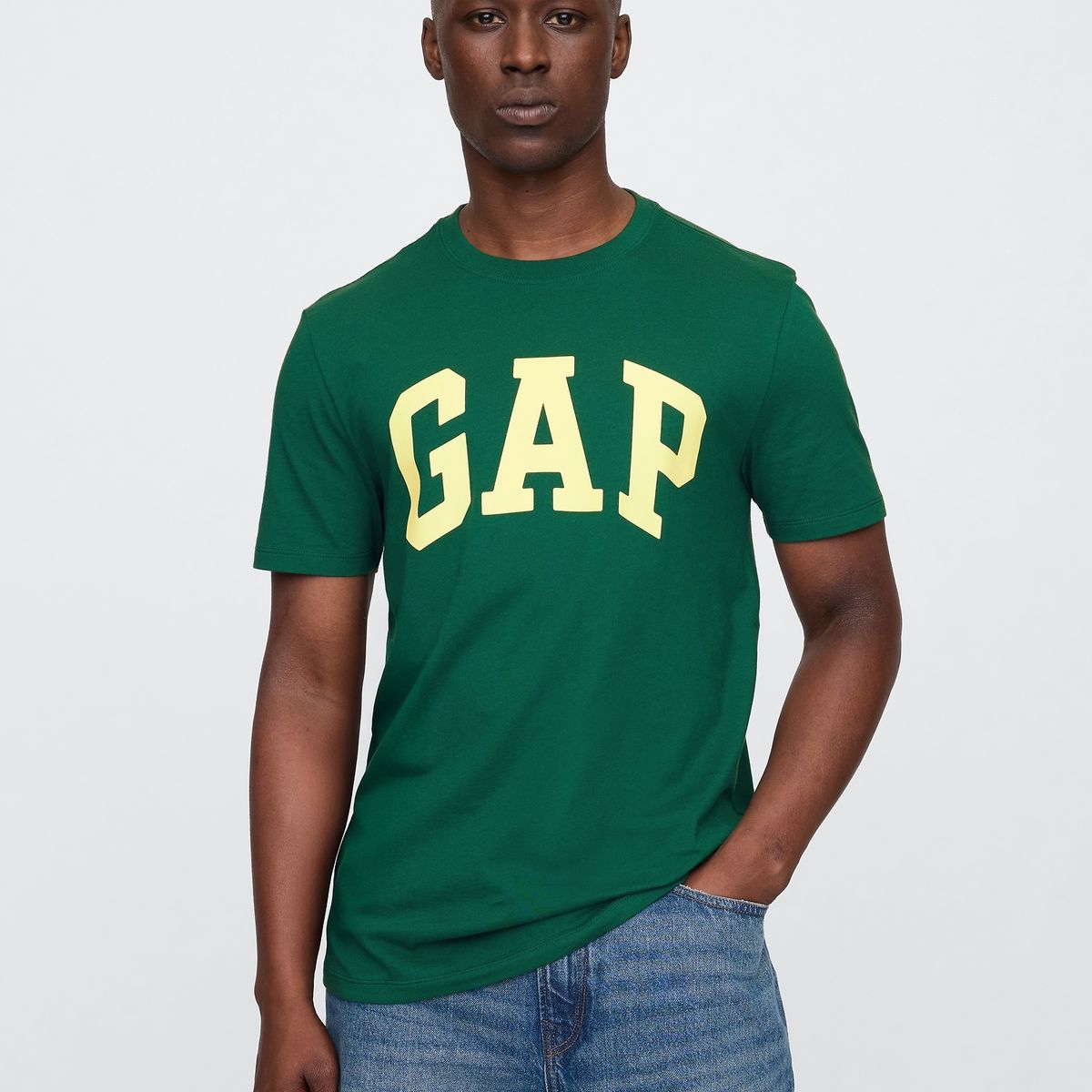 GAP - Polera Hombre Logo V25 Manga Corta Verde Gap