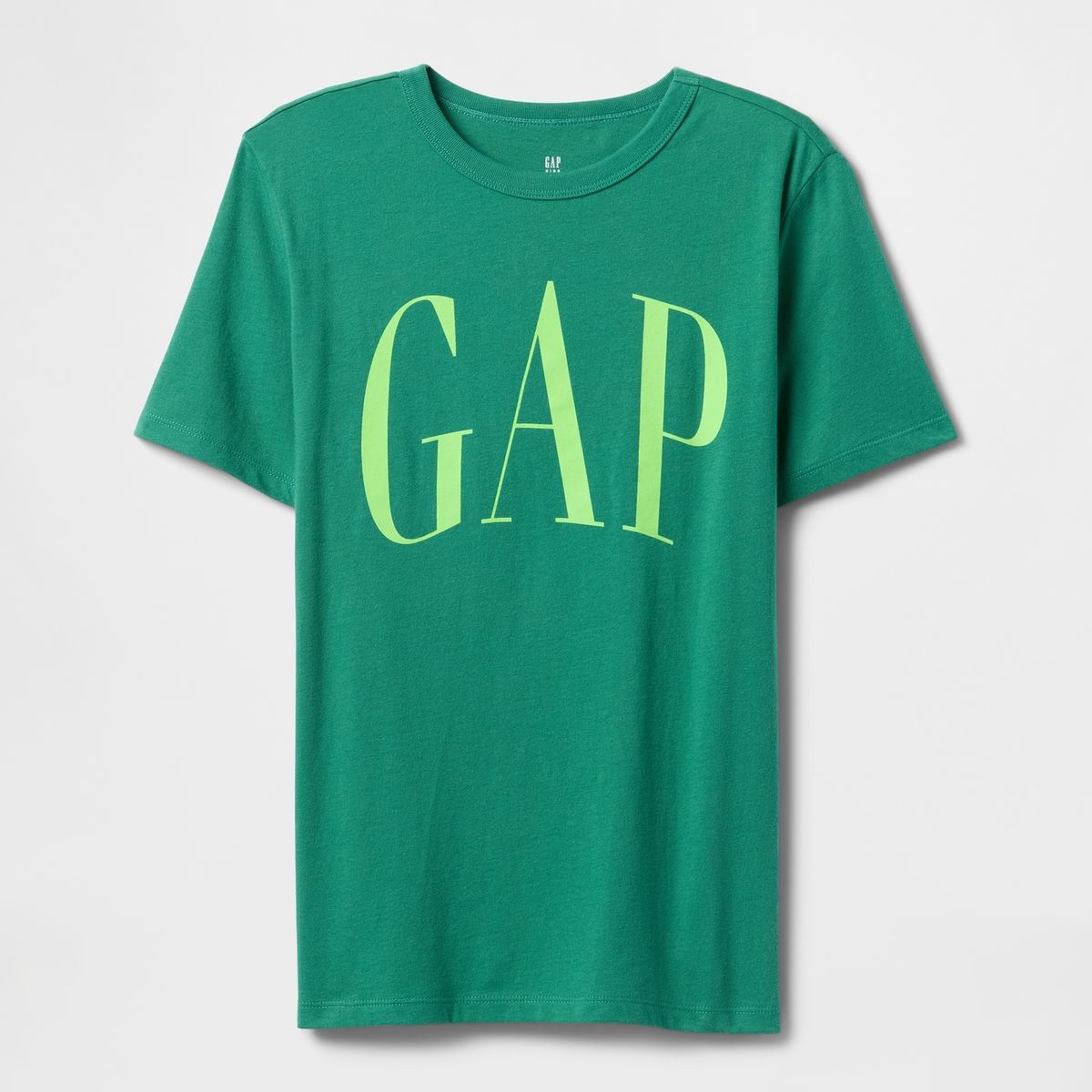 GAP - Polera Niño Logo Yellow Manga Corta Verde Gap