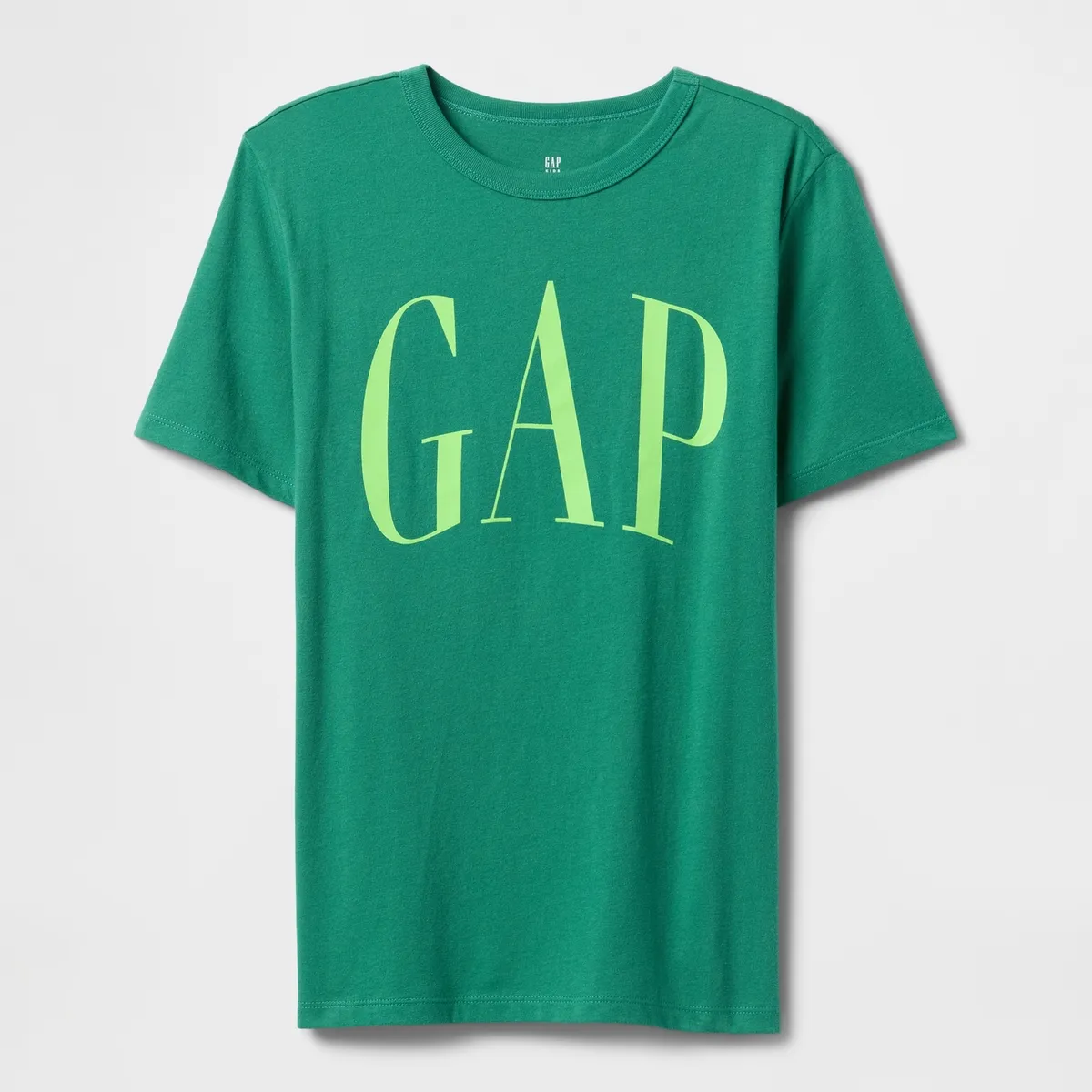 GAP - Polera Niño Gap Logo Yellow Manga Corta Verde