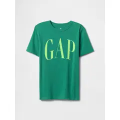 GAP - Polera Niño Logo Yellow Manga Corta Verde