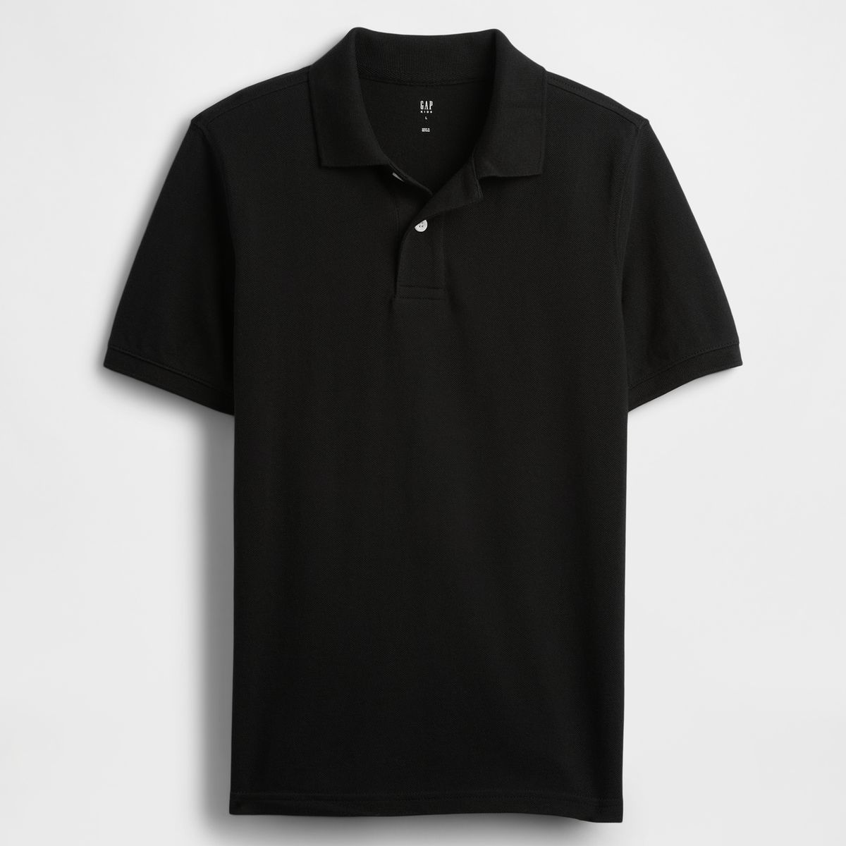 GAP - Polera Niño Piqué Polo Manga Corta Negro Gap