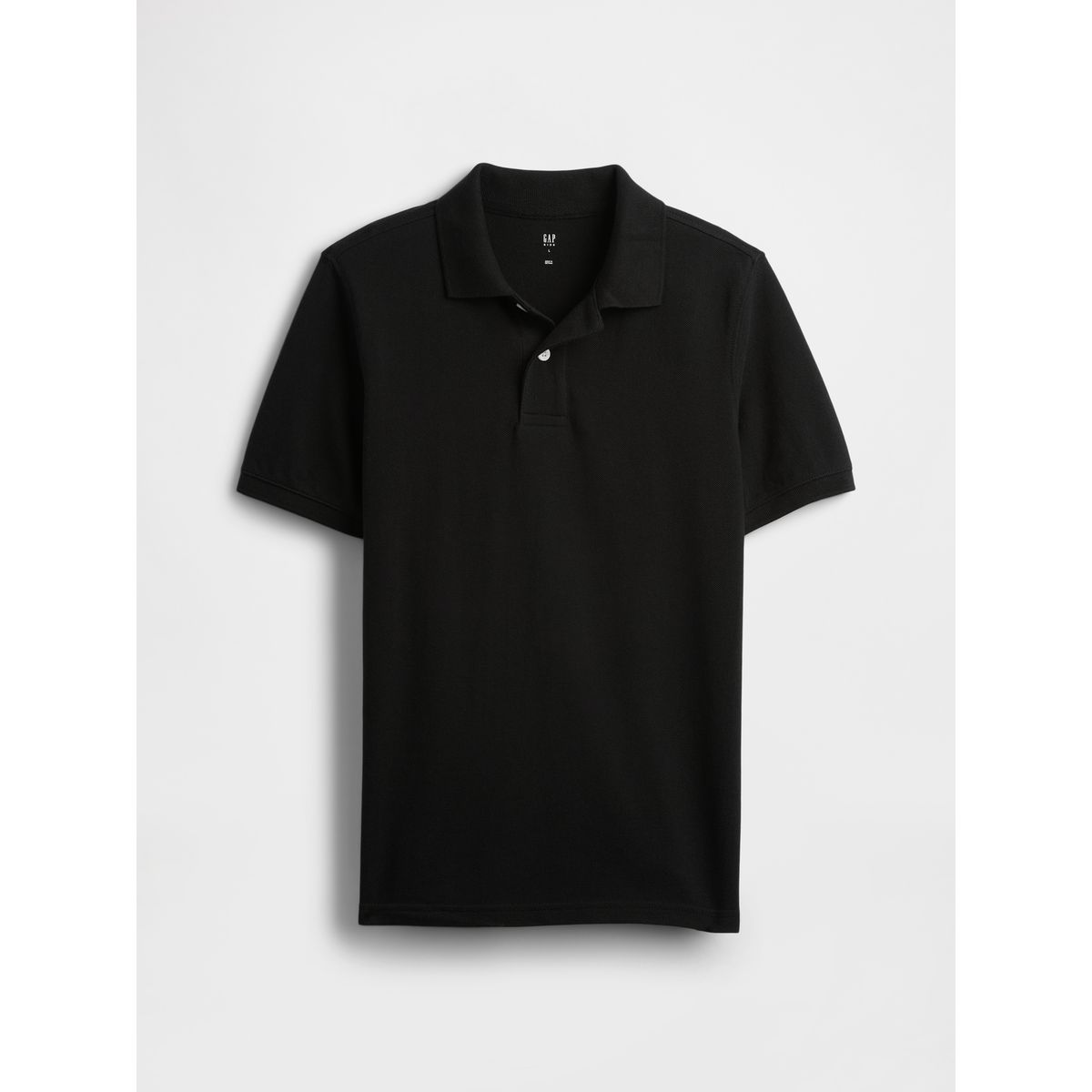 GAP - Polera Niño Piqué Polo Manga Corta Negro Gap