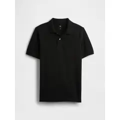 GAP - Polera Niño Piqué Polo Manga Corta Negro