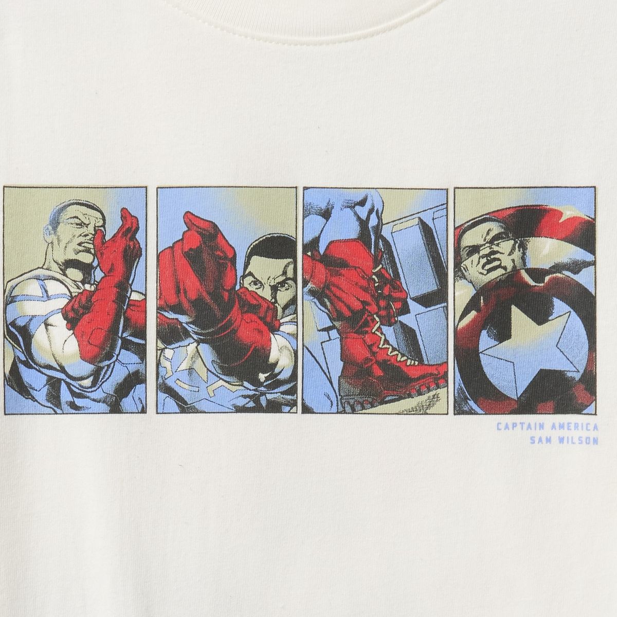 GAP - Polera Niño Marvel Manga Corta Blanco Gap