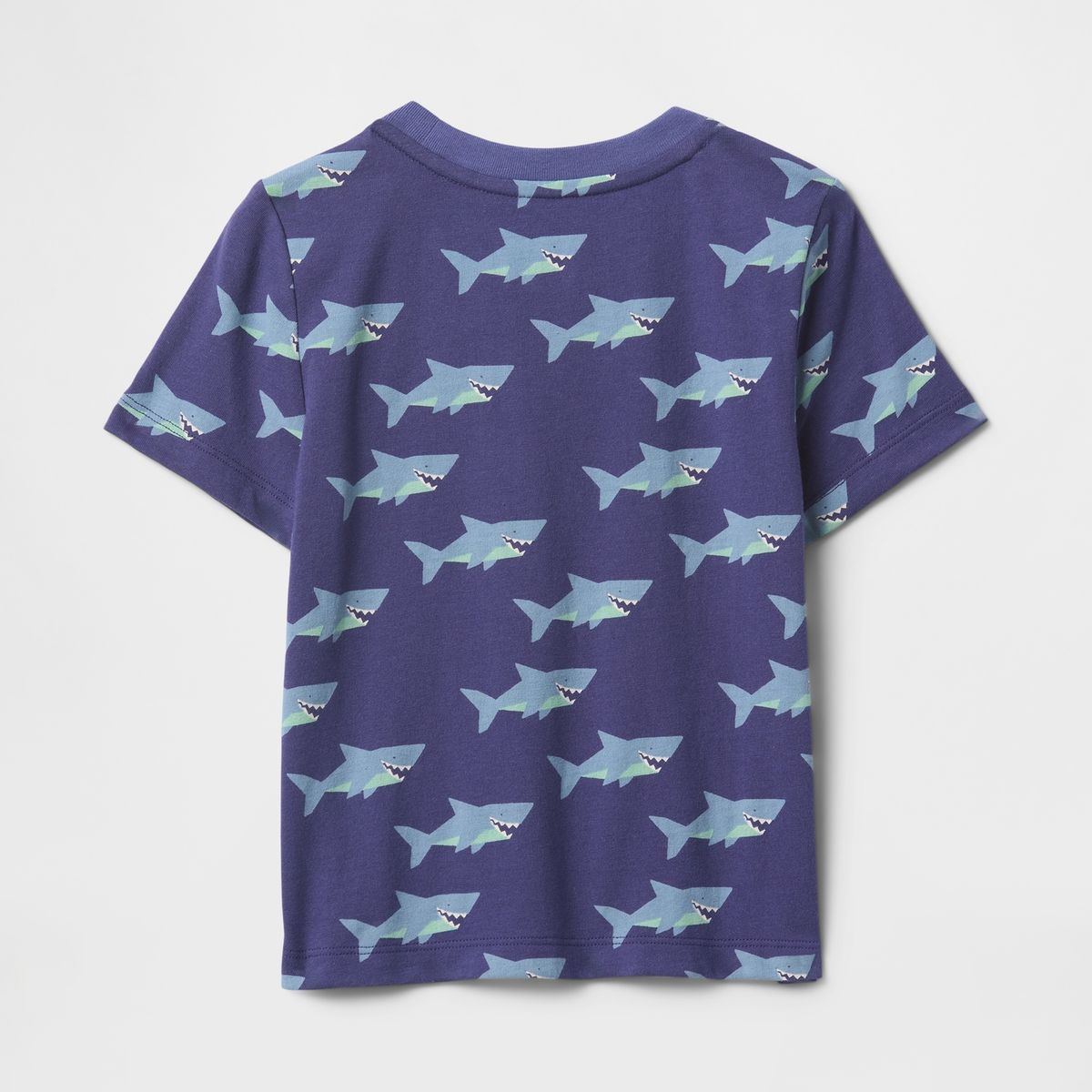 GAP - Polera Toddler Niño Sharks Pocket Manga Corta Azul Gap