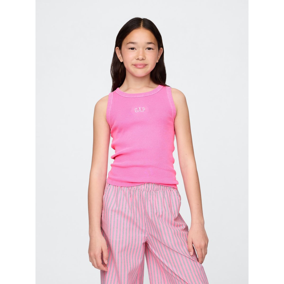 GAP - Polera Niña Logo Tank Sin Manga Rosado Gap