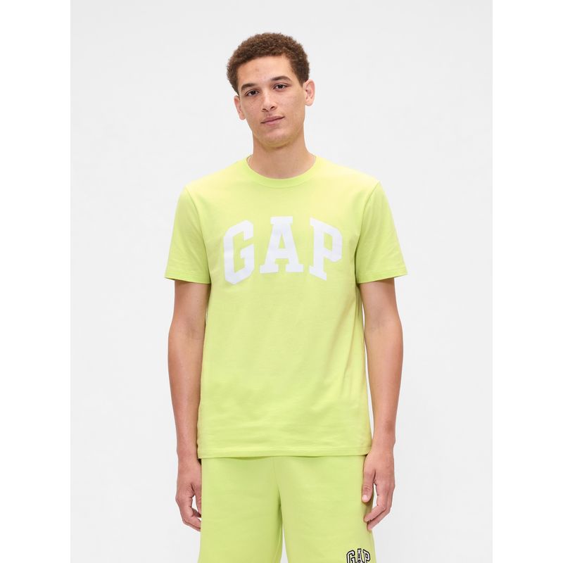 GAP - Polera Hombre Logo Manga Corta Amarillo Gap