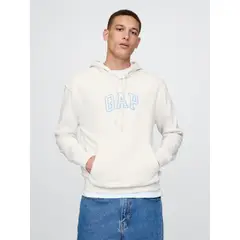 GAP - Polerón Hombre Logo Sin Cierre Blanco