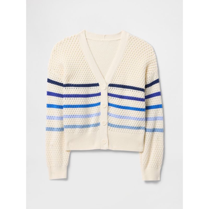 GAP - Sweater Cárdigan Niña Crochet Multicolor Gap