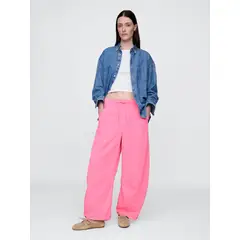 GAP - Pantalón Mujer Horseshoe Easy Rosado