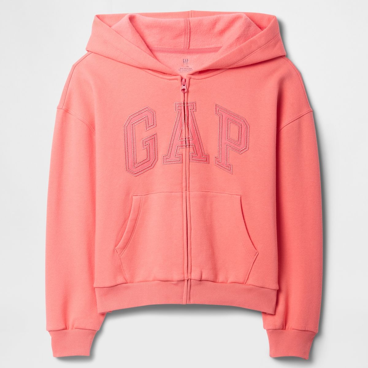 GAP - Polerón Niña Logo Vintage Con Cierre Rosado Gap