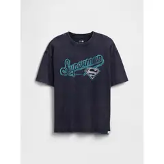 GAP - Polera Niño Superman Manga Corta Azul