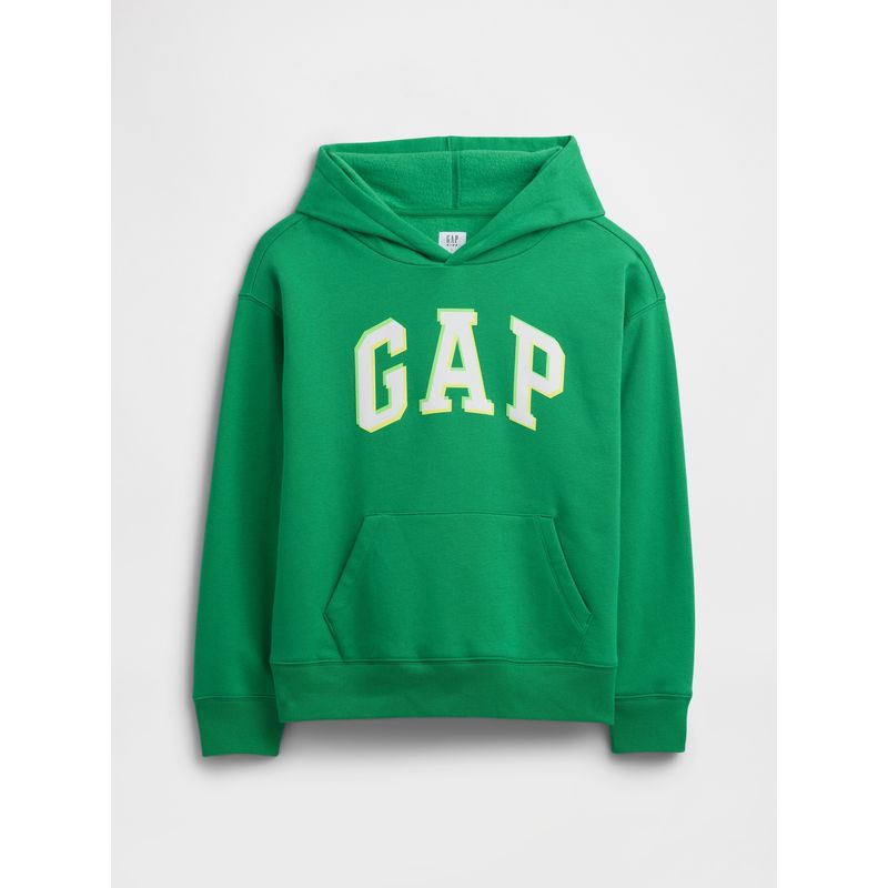 GAP - Polerón Niño Logo Sin Cierre Verde Gap
