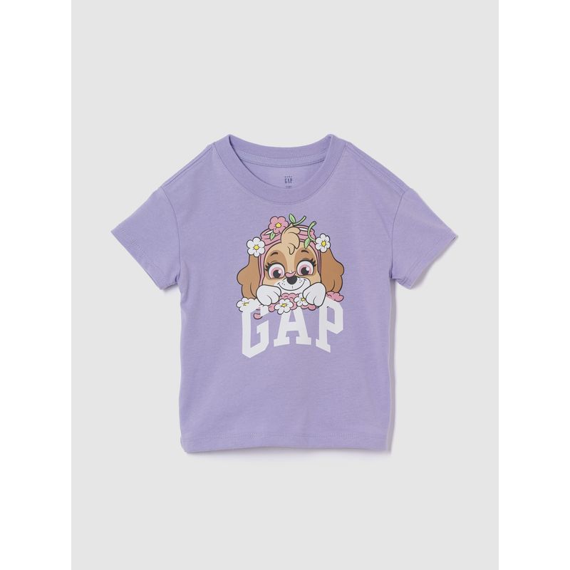 GAP - Polera Toddler Niña Paw Patrol Manga Corta Morado Gap