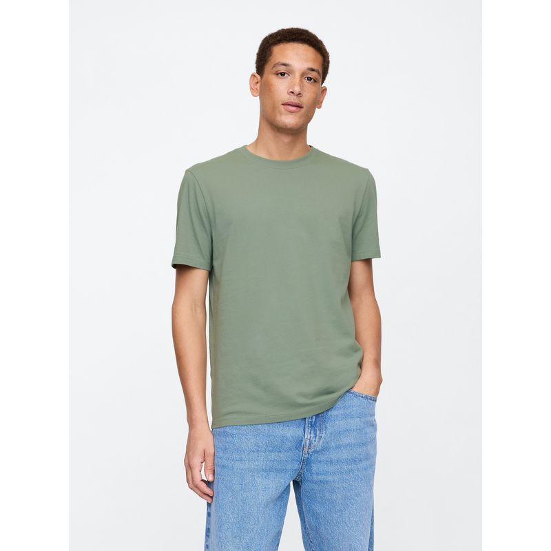 GAP - Polera Hombre Crewneck V25 Manga Corta Verde Gap