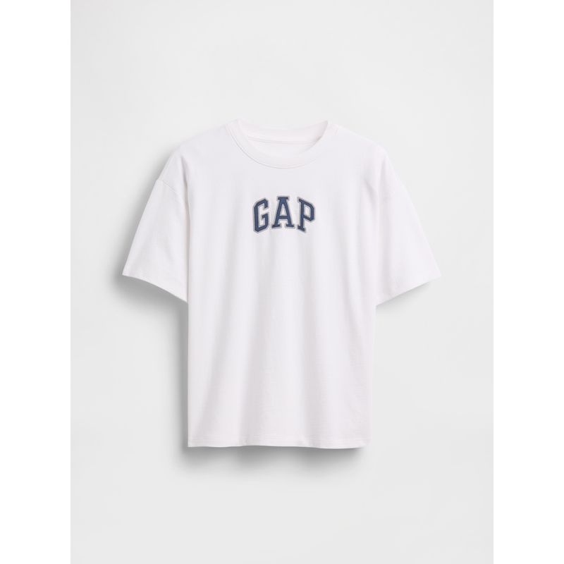GAP - Polera Niño Logo Original Manga Corta Blanco Gap
