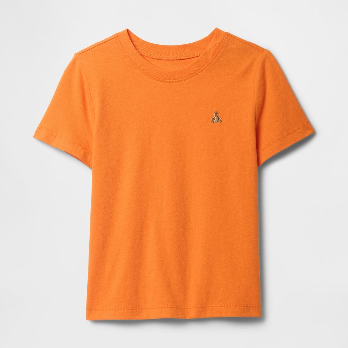 GAP - Polera Toddler Niño Gap Solid Brannan Manga Corta Naranjo