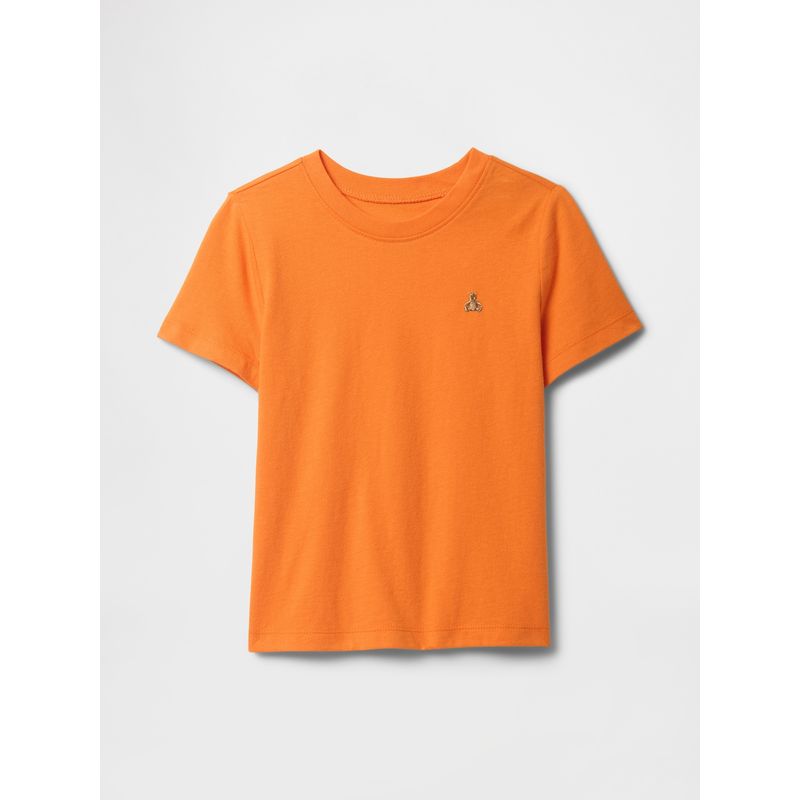 GAP - Polera Toddler Niño Solid Brannan Manga Corta Naranjo Gap