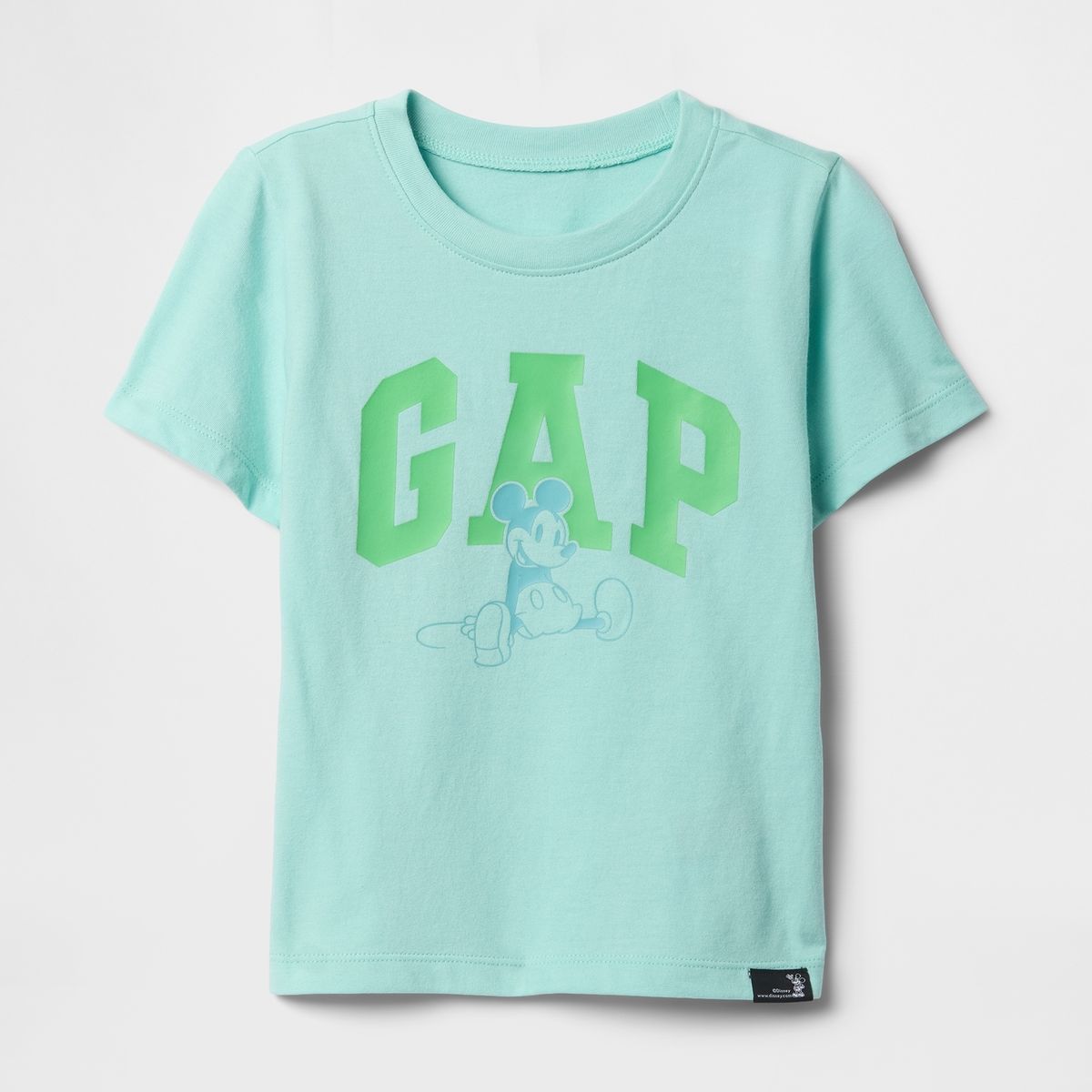 GAP - Polera Toddler Niño Mickey Mouse Manga Corta Verde Gap