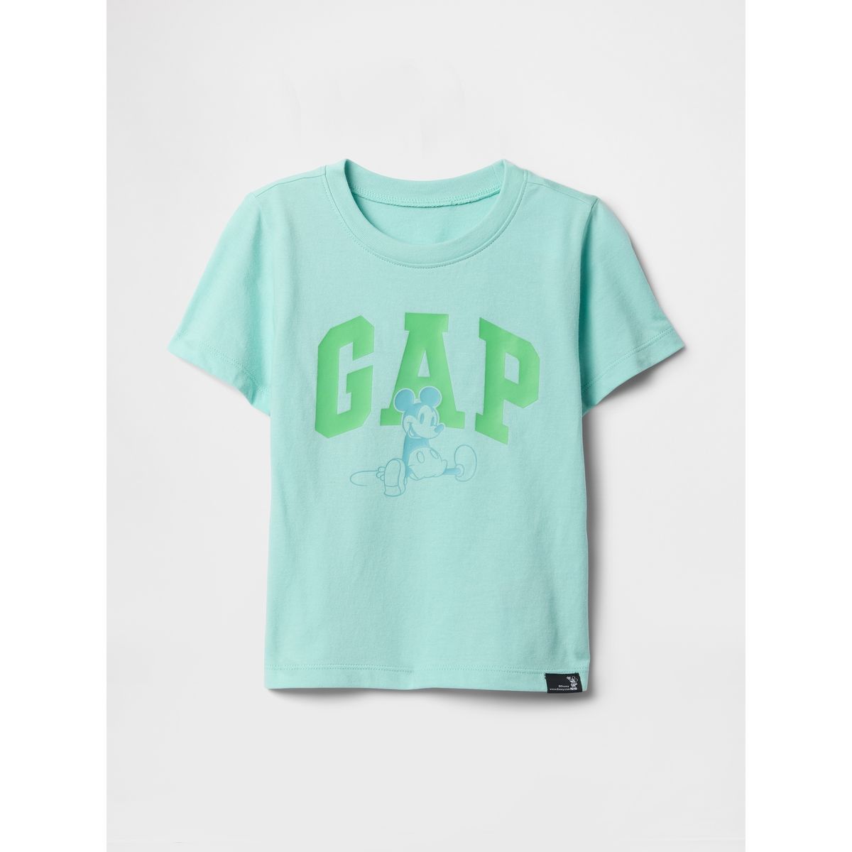 GAP - Polera Toddler Niño Mickey Mouse Manga Corta Verde Gap