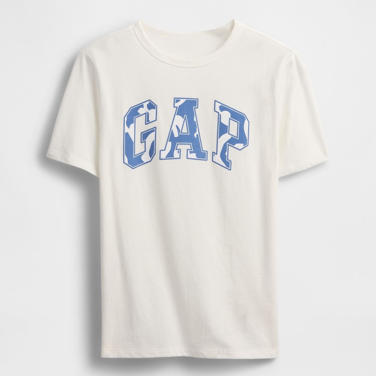 GAP - Polera Niño Logo Arch Camo Manga Corta Blanco Gap