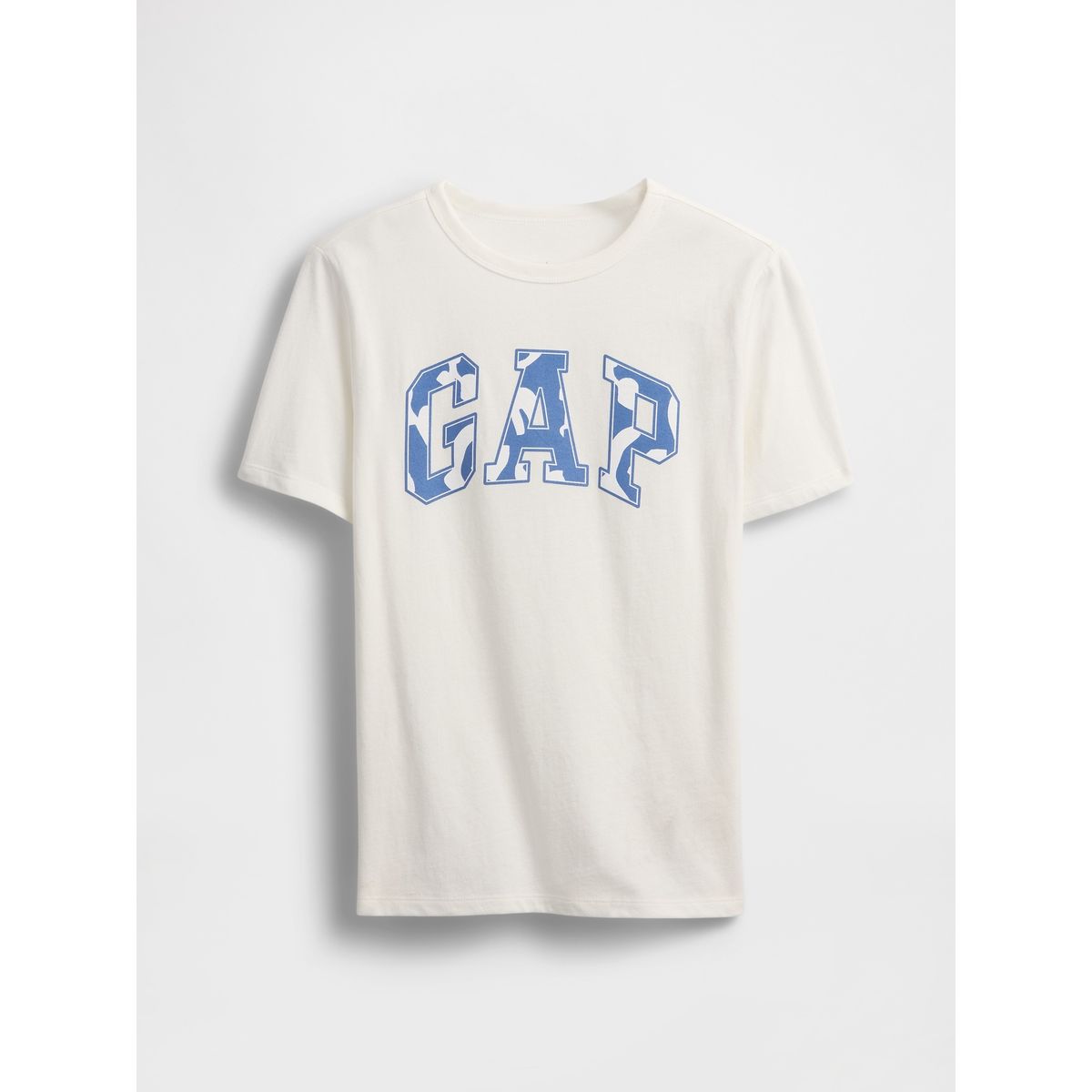 GAP - Polera Niño Logo Arch Camo Manga Corta Blanco Gap