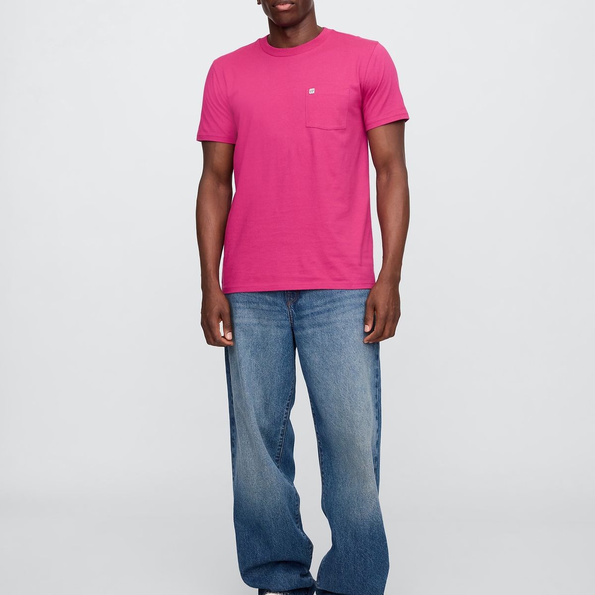 GAP - Polera Hombre Pocket V25 Manga Corta Rosado Gap