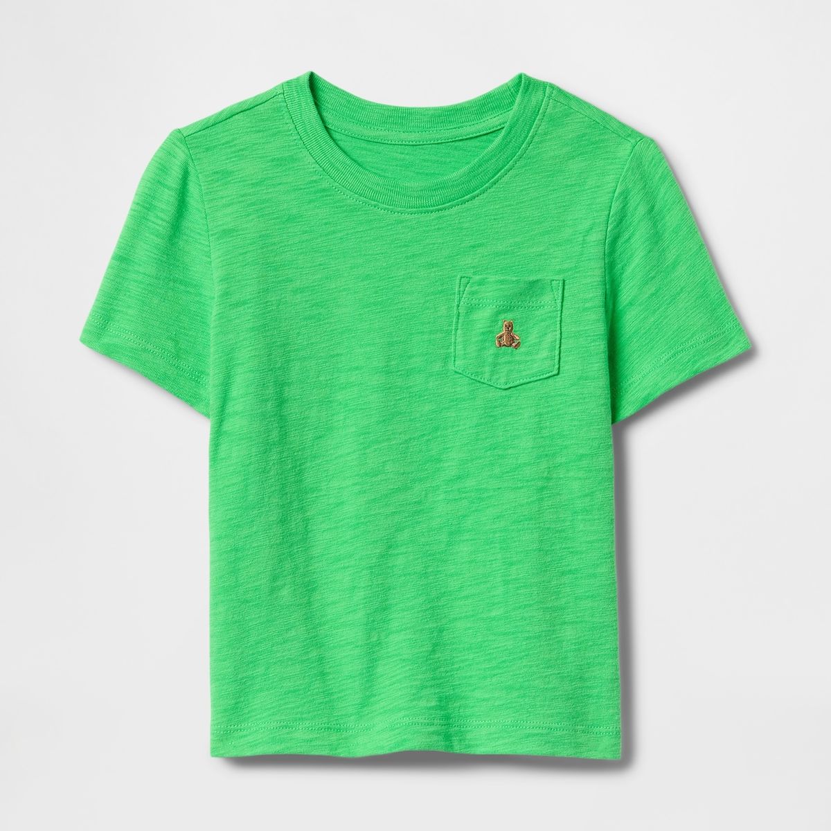 GAP - Polera Toddler Niño Mix & Match Pocket Manga Corta Verde Gap