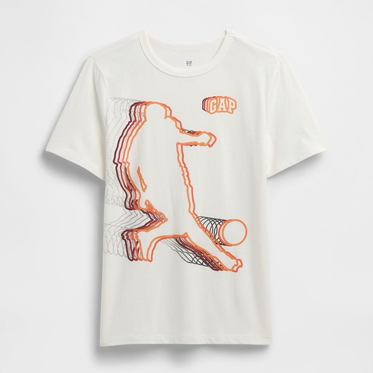 GAP - Polera Niño Football Manga Corta Blanco Gap