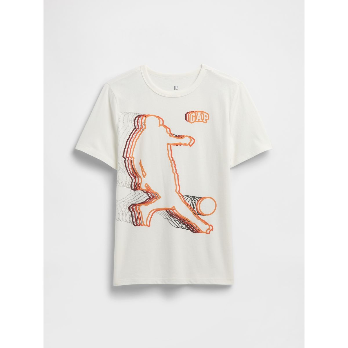 GAP - Polera Niño Football Manga Corta Blanco Gap