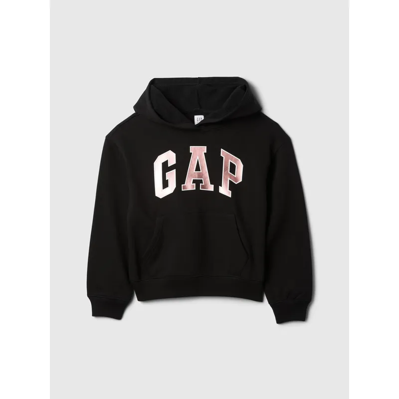 GAP - Polerón Niña Basic Heritage Sin Cierre Negro Gap