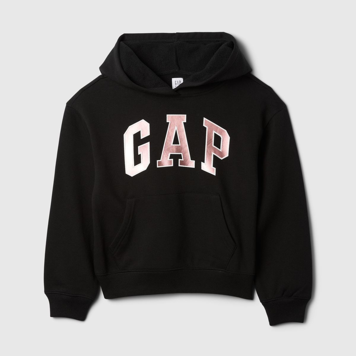 GAP - Polerón Niña Basic Heritage Sin Cierre Negro Gap