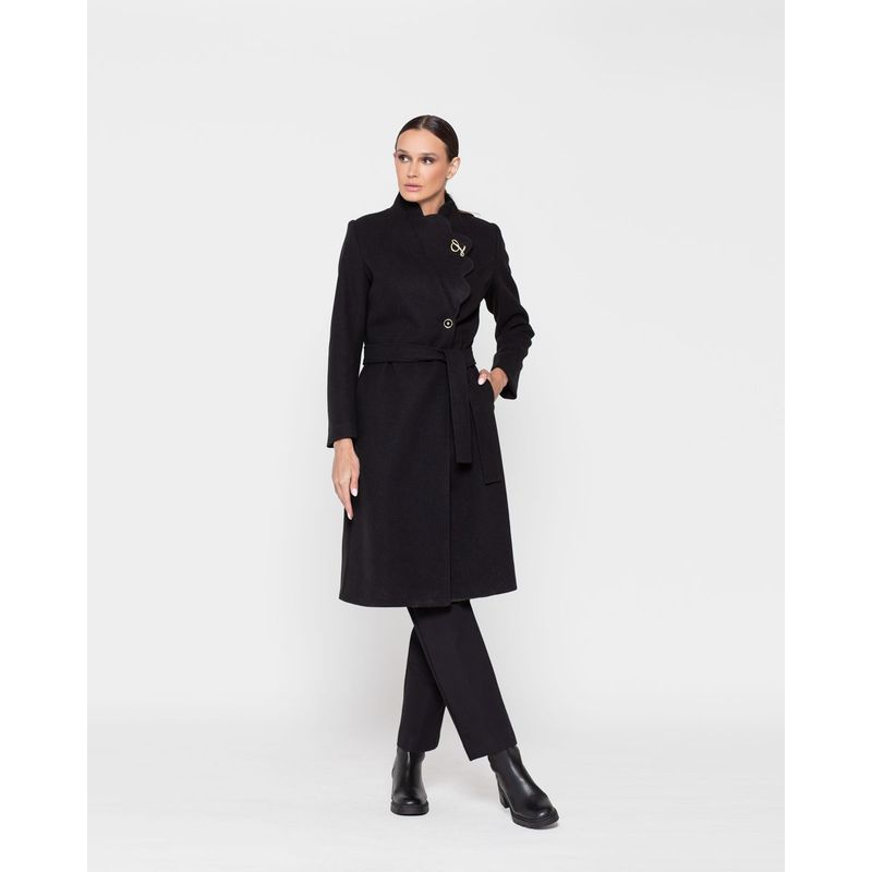 LUDOVICA - ABRIGO VERBENA NEGRO Ludovica