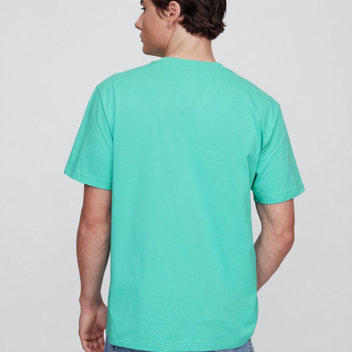 GAP - Polera Hombre Gap Bolsillo Manga Corta Verde
