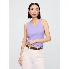 GAP - Polera Mujer High Neck Sin Manga Morado