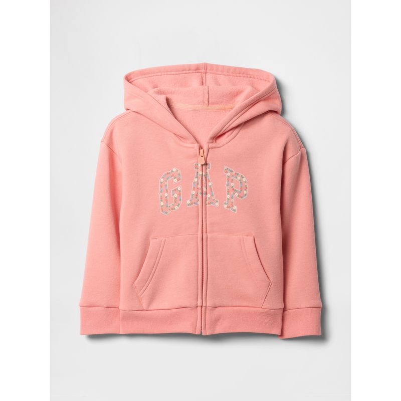 GAP - Polerón Toddler Niña Logo Con Cierre Rosado Gap