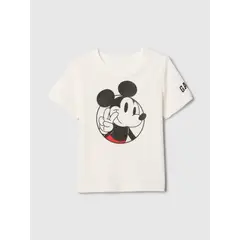 GAP - Polera Toddler Niño Mickey Manga Corta Blanco